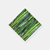 Green Bamboo Stalks Naturfotografie Serviette (Ecke)