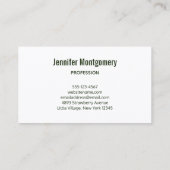 Green Bamboo Stalks Naturfotografie Visitenkarte (Rückseite)