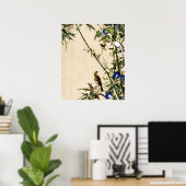 Green Bamboo und Morning Glory Fine Art Poster (Heimbüro)