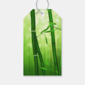 Green Bamboo Vielen Dank Geschenkanhänger (Rückseite)