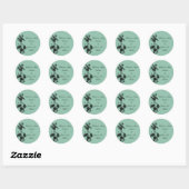 Green Bamboo Wedding Stickers (Blatt)