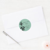 Green Bamboo Wedding Stickers (Umschlag)