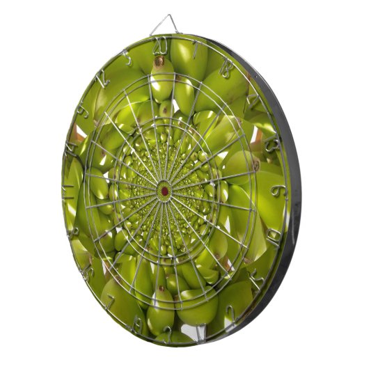 Green Banana Kaleidoskop Art Print/Graphic Dartscheibe (Vorderseite rechts)