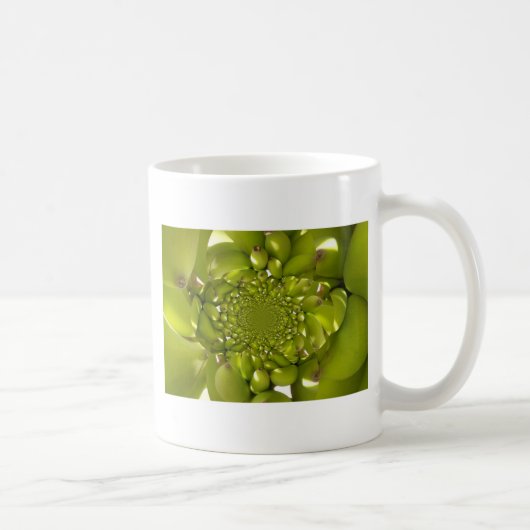Green Banana Kaleidoskop Art Print/Graphic Kaffeetasse (Rechts)
