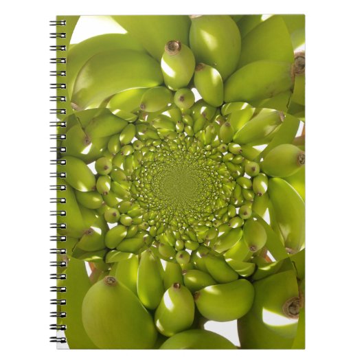 Green Banana Kaleidoskop Art Print/Graphic Notizblock (Vorderseite)