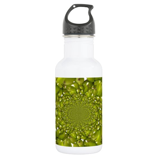 Green Banana Kaleidoskop Art Print/Graphic Trinkflasche (Vorderseite)