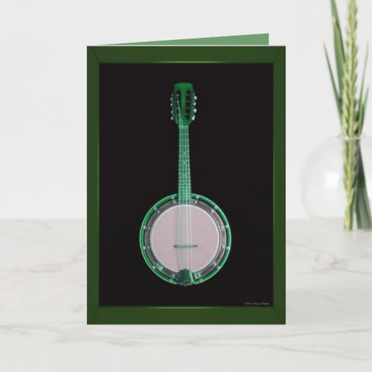Green Banjo Card Karte (Vorderseite)