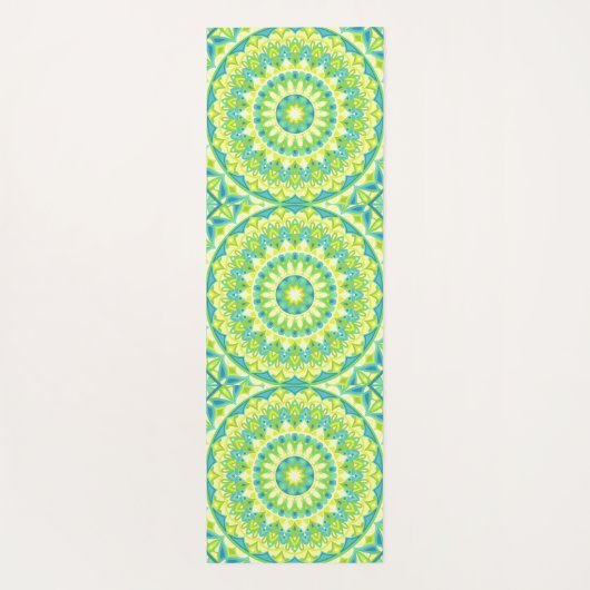 Green Base Mandala Yogamatte (Rückseite)