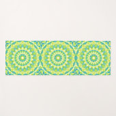 Green Base Mandala Yogamatte (Vorderseite (Horizontal))