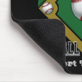 Green Baseball Cartoon Mouse Pad Mousepad (Ecke)
