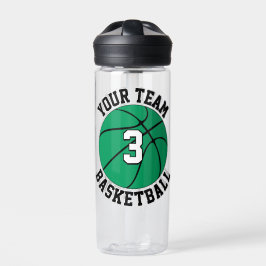 Green Basketball Player Benutzerdefinierter Teamna Trinkflasche