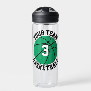 Green Basketball Player Benutzerdefinierter Teamna Trinkflasche