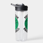 Green Basketball Player Benutzerdefinierter Teamna Trinkflasche (Rechts)