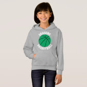 Green Basketball Team Individuelle Name und Anzahl Hoodie (Vorne ganz)