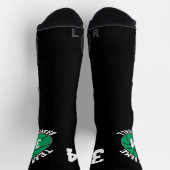 Green Basketball Team Name & Nummer Sport Socken (Oben)