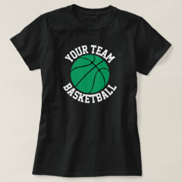 Green Basketball Team, Spieler, Number Womens Shir T-Shirt