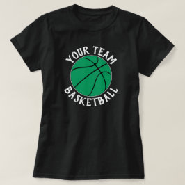Green Basketball Team, Spielername und Jersey-Numm T-Shirt