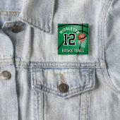 Green Basketball 🏀 und Hoop | DIY Text Button (Beispiel)