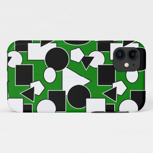 Green Bauhaus Collage Case-Mate iPhone Hülle (Rückseite (Horizontal))