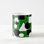 Green Bauhaus Collage Coffee Tasse (Mittel)