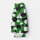 Green Bauhaus Collage Flaschenkühler (Rückseite)