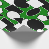 Green Bauhaus Collage Geschenkpapier (Ecke)