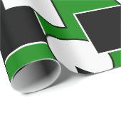 Green Bauhaus Collage Geschenkpapier (Rolleneckpunkt)