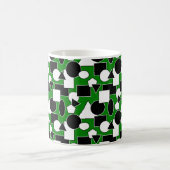 Green Bauhaus Collage Kaffeetasse (Mittel)
