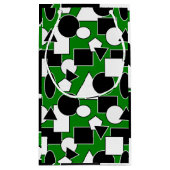 Green Bauhaus Collage Kleine Geschenktüte (Rückseite)