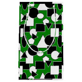 Green Bauhaus Collage Kleine Geschenktüte (Vorderseite)