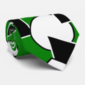 Green Bauhaus Collage Krawatte (Gerollt)