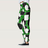 Green Bauhaus Collage Leggings (Links)