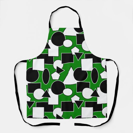 Green Bauhaus Collage Schürze (Vorderseite)