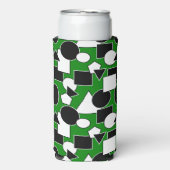 Green Bauhaus Collage Selters Dosenkühler (Seltzer Vorderseite)