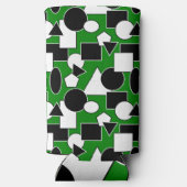 Green Bauhaus Collage Selters Dosenkühler (Rückseite)