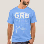 Green Bay Austin Straubel Intl Airport GRB T - Shi T-Shirt (Vorderseite)
