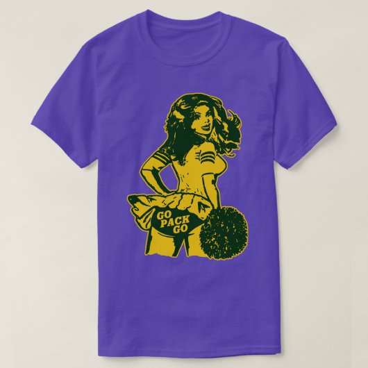 Green Bay Cheerleader T-Shirt (Design vorne)