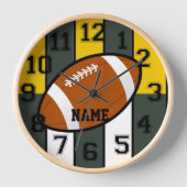 Green Bay Colors Football Wall Clock Uhr (Vorderseite)