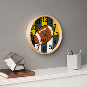 Green Bay Colors Football Wall Clock Uhr