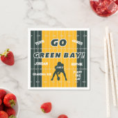 Green Bay Football Fan Paper Napkin Serviette (Beispiel)