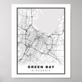 Green Bay Map Poster (Vorne)