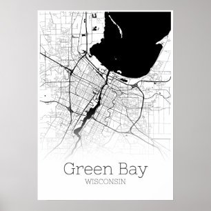 Green Bay Map - Wisconsin - City Map Poster