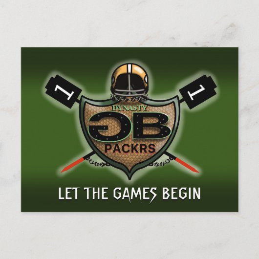 GREEN BAY PACK by Slipperywindow Postkarte (Vorderseite)