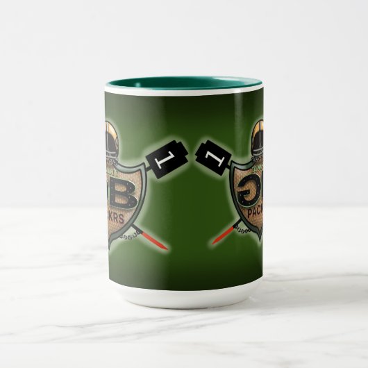 GREEN BAY PACK by Slipperywindow Tasse (Zentrum)