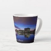 Green Bay Wisconsin Latte Tasse (Rechte Ecke)