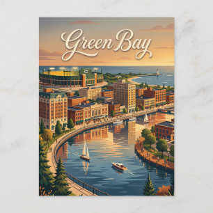 Green Bay, Wisconsin Postkarte