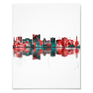 Green Bay Wisconsin Skyline Fotodruck