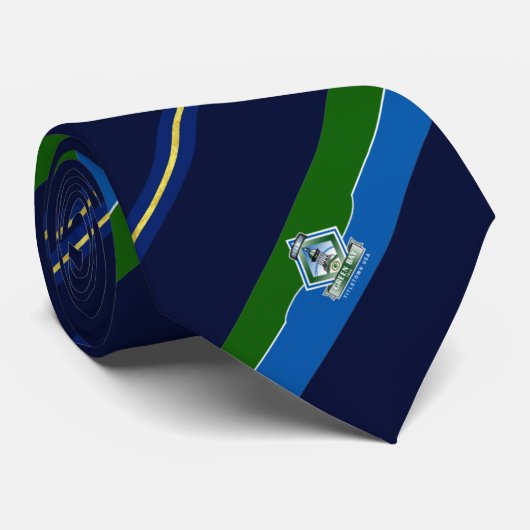 Green Bay (Wisconsin) Stadtflagge Neck Tie Krawatte (Gerollt)