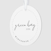 Green Bay, Wisconsin WI Travel Vereinigte Staaten Ornament (Vorderseite)