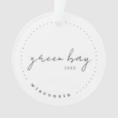 Green Bay, Wisconsin WI Travel Vereinigte Staaten Ornament (Vorderseite)